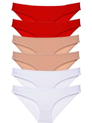 Pileli Store 6 Adet Süper Eko Set Likralı Kadın Slip Külot 547