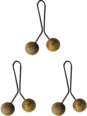 Pileli Store 3 Adet Tesettür Eşarp ve Şal Klipsi Hardal