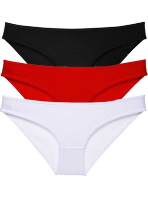 Pileli Store 3 Adet Süper Eko Set Likralı Kadın Slip Külot 535