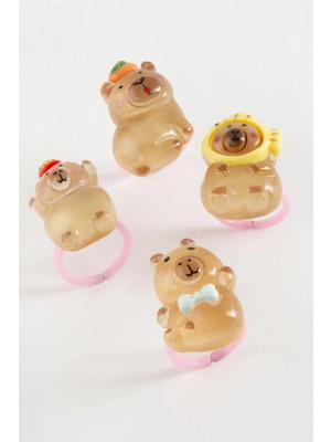 Pileli Store Ayıcık Çocuk Yüzük