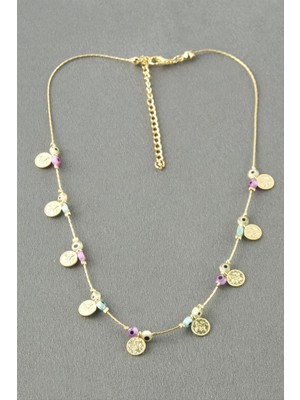 Pileli Store Paralı Boncuk Nazar Kolye