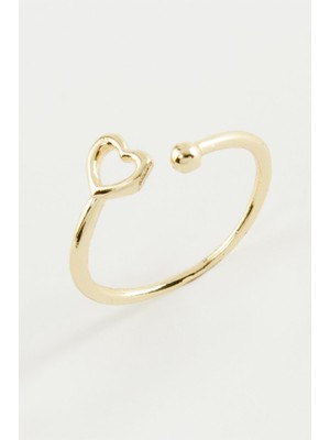 Pileli Store Kalp Eklem Yüzük