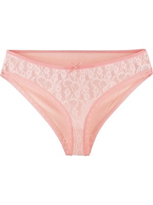 Pileli Store Bayan Slip Külot Pembe
