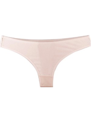 Pileli Store Bayan Slip Külot Ekru