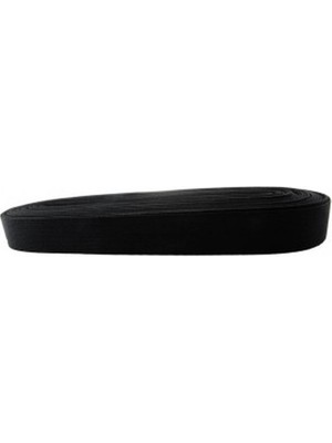 Pileli Store Siyah - 2cm Paça Lastik Yassı Geniş 10MT (4887)