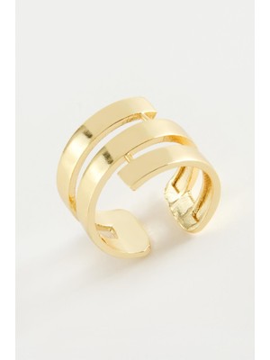 Pileli Store Burgulu Metal Yüzük