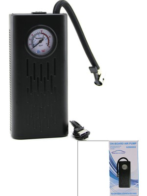 Pileli Store On-Board Aır Puımp Saatli - Şarjlı Lastik Pompası Kompresörü RY-1132 (4887)