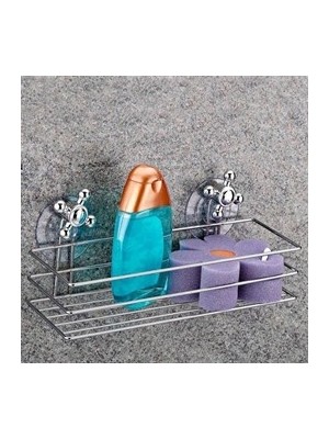 Pileli Store Banyo Dikdörtgen Raf Vantuzlu (4887)