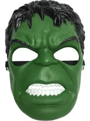 Pileli Store Yeşil Renk Süper Kahraman Dev Adam Hulk Maskesi (4887)