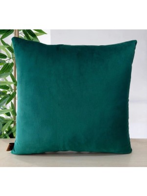 Elanora Home Luxury Soft Kadife Zümrüt Yeşil Kırlent Kılıfı ,yumuşak Dokulu, Şık& Modern