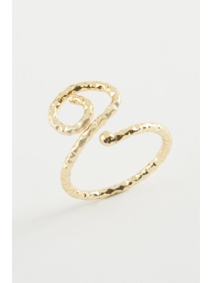 Pileli Store Çiçek Metal Yüzük