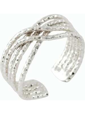 Pileli Store Burgulu Metal Yüzük