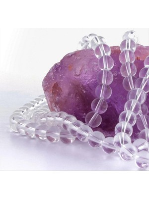 Pileli Store 8 mm Şeffaf Orjinal Kuvars Taşı