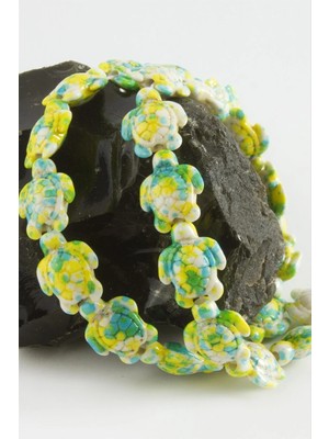 Pileli Store 1,8 mm Kaplumbağa Turkuaz Taşı