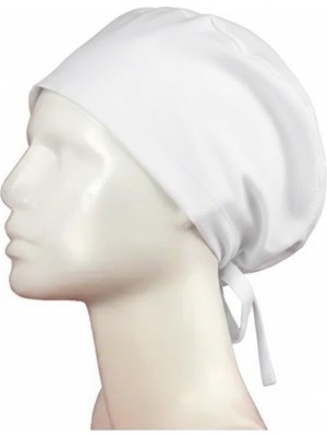 Pileli Store Doktor Hemşire Aşçı Cerrahi Bone Hastane Bonesi - Bandana Beyaz