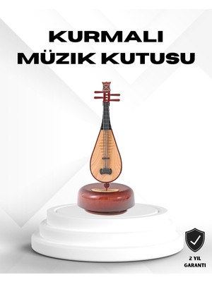 Pileli Store Figürlü Müzik Kutusu Zarif Melodili Dekoratif Model