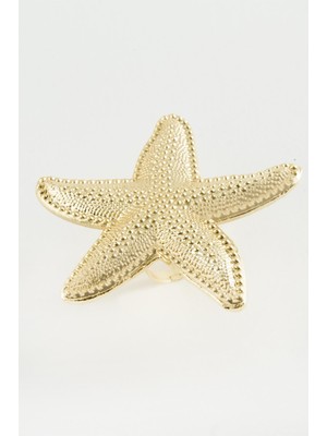 Pileli Store Deniz Yıldızı Metal Yüzük