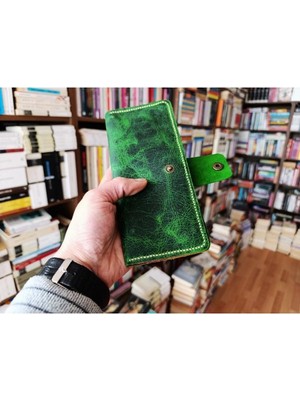 Mahfuz Kesimden Dikime Tamamen El Emeği Gerçek Deri Cüzdan 12 Kart 2 Bölme Alanı (19.4cm*8,5cm) DAK16