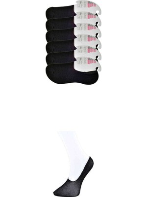 Pileli Store Siyah Kadın Babet Çorap 6 Çift