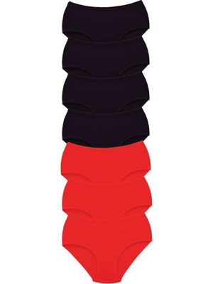 Pileli Store 7 Adet Tutku Kadın Yüksek Bel Bato Kalın Lastik Külot S1