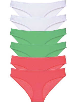 Pileli Store 6 Adet Süper Eko Set Likralı Kadın Slip Külot 552