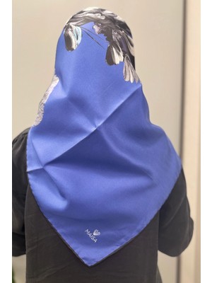 Maisa Hale Tivil Ipek Eşarp 90*90 cm - Saks