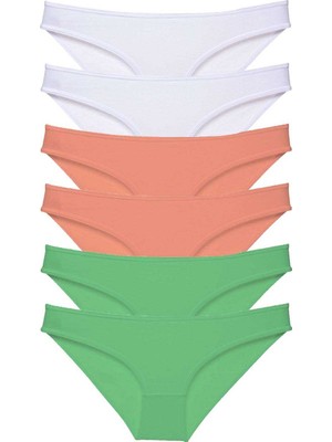 Pileli Store 6 Adet Süper Eko Set Likralı Kadın Slip Külot 550