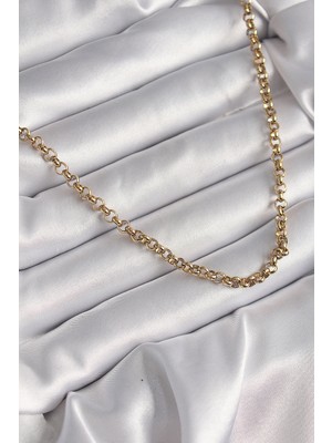 Pileli Store 316L Çelik Gold Renk Kadın Kolye
