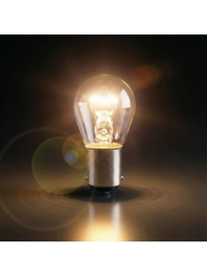 Pileli Store Osram BAZ15D/7225 21/4W 12V Çapraz Tırnak Fren ve Park Lambası Ampulü Çift Duy 1 Adet Gün Iş�