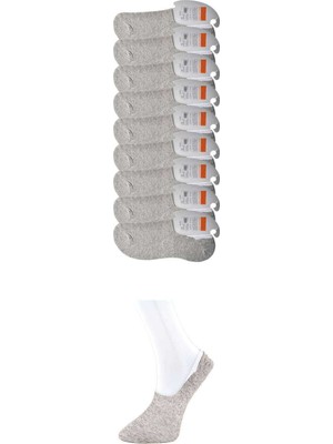 Pileli Store Gri Erkek Babet Çorap 9 Çift