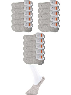 Pileli Store Gri Erkek Babet Çorap 15 Çift