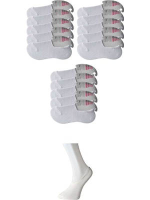 Pileli Store Beyaz Kadın Babet Çorap 15 Çift