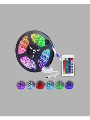 Pileli Store Smart Şerit LED Işık – Uzaktan Kumandalı, USB Girişli, Müzik Modlu