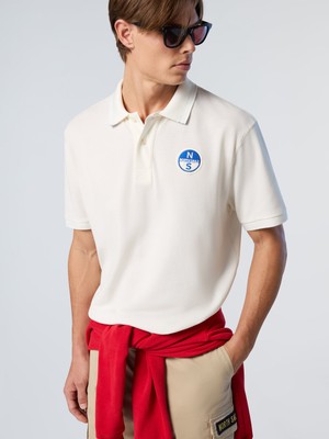 Vintage Görünümlü %100 Pamuk Polo Yaka Tişört