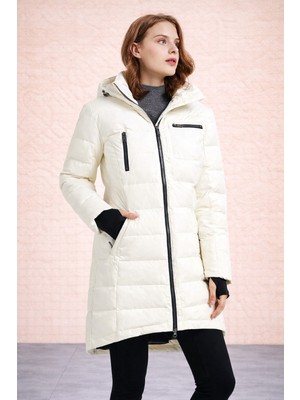 Barbora Kışlık Uzun Kadın Şişme Mont