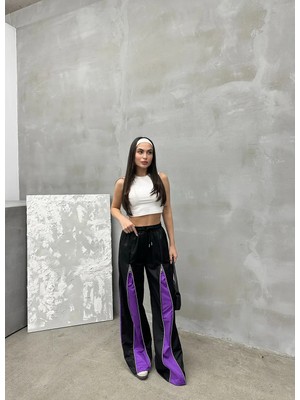 Pileli Store Urban Zip Track Pant – Blok Detaylı