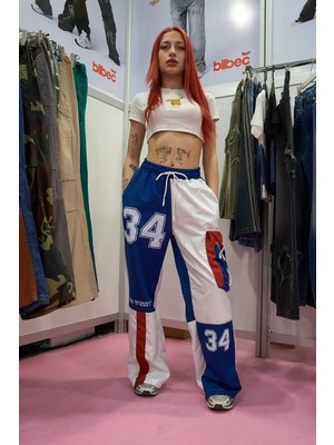 Pileli Store Mixed Panelli Streetwear Pantolon