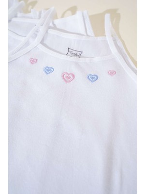 Tutku Kız Çocuk Atlet %100PAMUK 6lı Paket