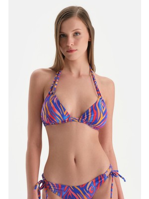 Dagi Sax Mavisi Üçgen Küçük Bikini Üst