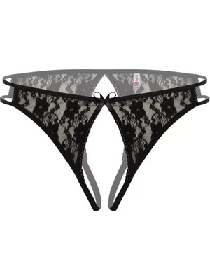 Beruflic Ağı Açık Büyük Beden Siyah Fantazi Külot