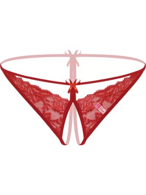 Beruflic Büyük Beden Dantelli Kırmızı Fantezi Bato Külot