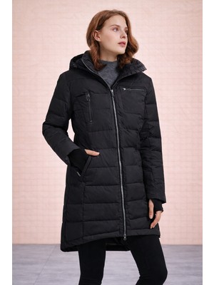 Barbora Kışlık Uzun Kadın Şişme Mont