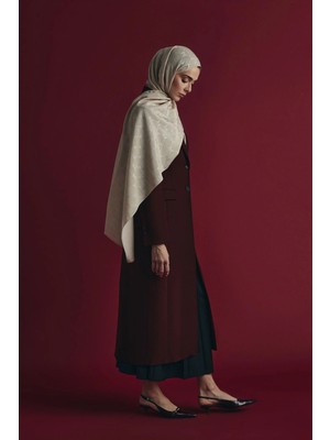 Maisa Neda Pamuk Ipek Şal 70*190 cm - Taş