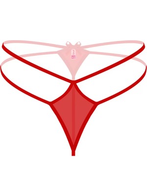 Beruflic Büyük Beden Kırmızı Fantazi String Külot