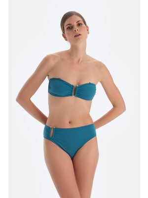 Dagi Petrol Mavi Düşük Bel Bikini Alt