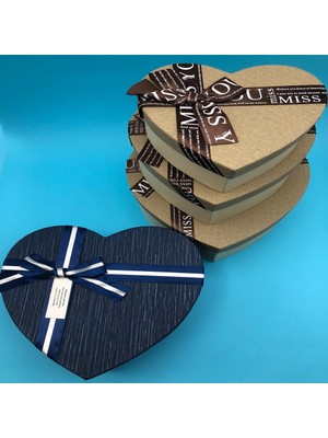 Pileli Store 3&amp;#39;lü Hediyelik Kalp Kutu