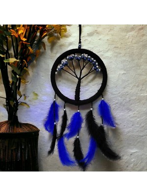 Pileli Store Mavi Incili Hayat Ağacı Dream Catcher