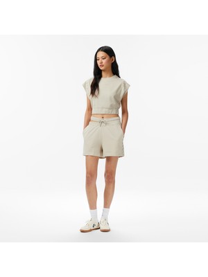 United4 Unıted4 Regular Fit Kadın Krem Şort.tas