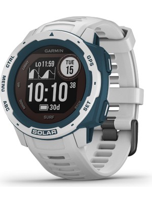 Garmin Instinct Solar Surf, Solar-Powered Rugged Outdoor Akıllı Saat With Tide Data And Private Surfing Activity, Cloudbreak