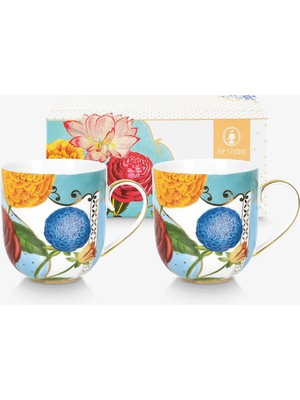 Pip Studio Royal Mavi Porselen Kupa Seti 200 ml
